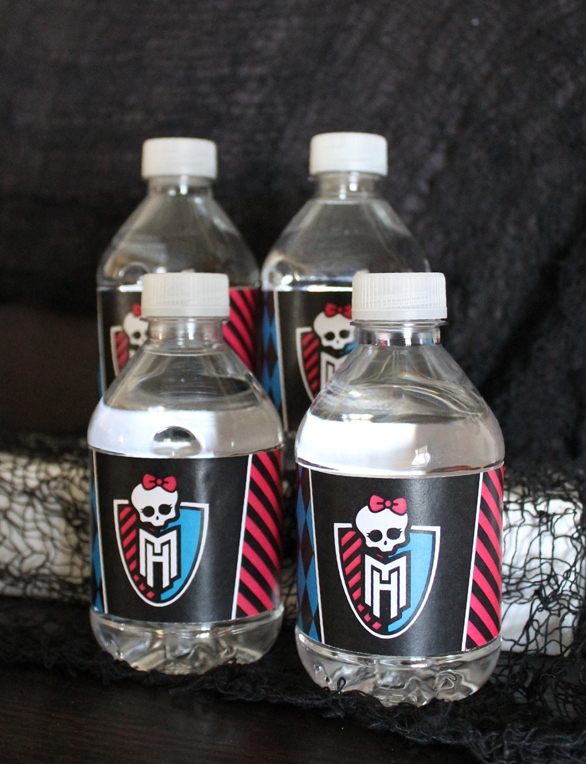 Monster High Collection. Water Bottle Labels. DIY. Digital Download. Pinkadot Shop
