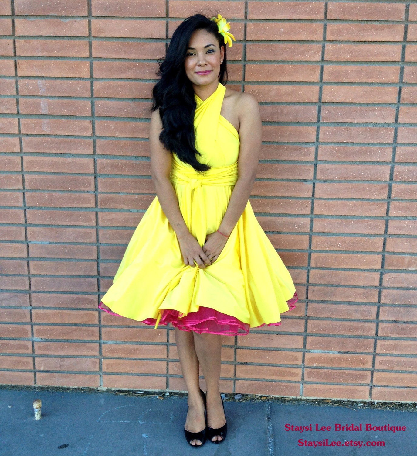 Custom Listing IndiaH Vintage Inspired Rockabilly Infinity Dress ... Bridesmaids, VLV, Car Show, Wedding, Date Night, Cocktail Party