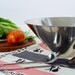 Mid Century Salad Bowl Set, by Gense of Sweden, Large Stainless Salad Bowl and Salad tongs for Thanksgiving