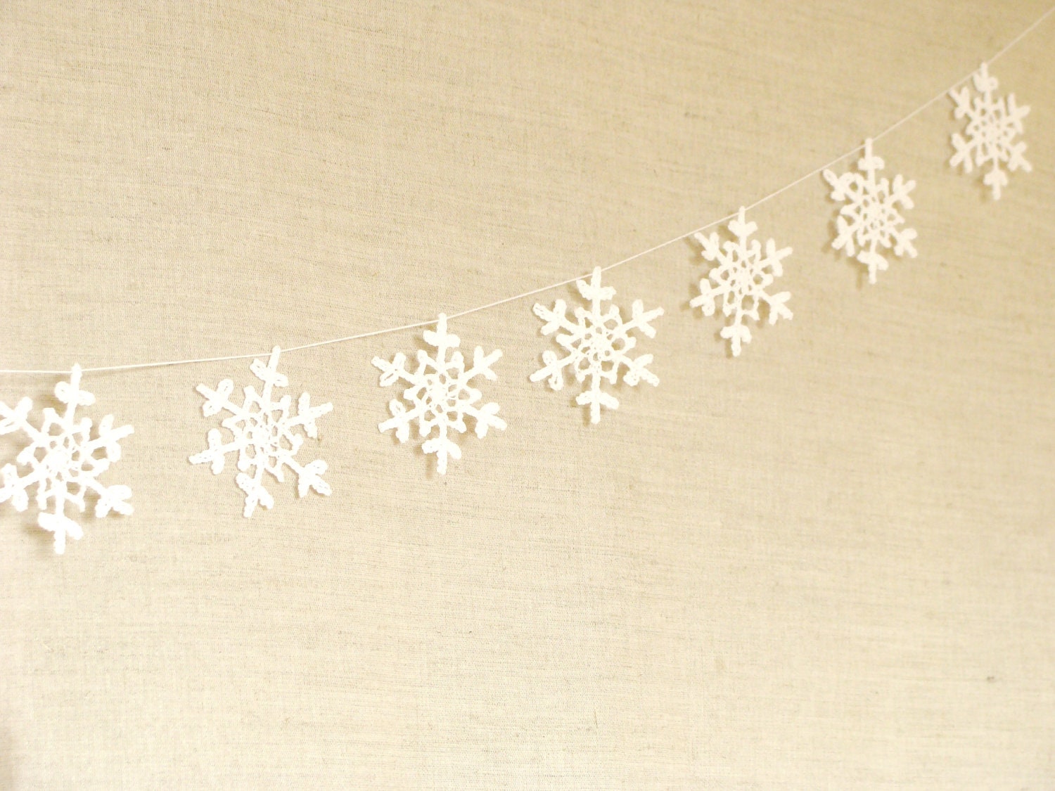 Christmas decoration - Wedding Garland - White Lace garland, wedding decor, christmas garland