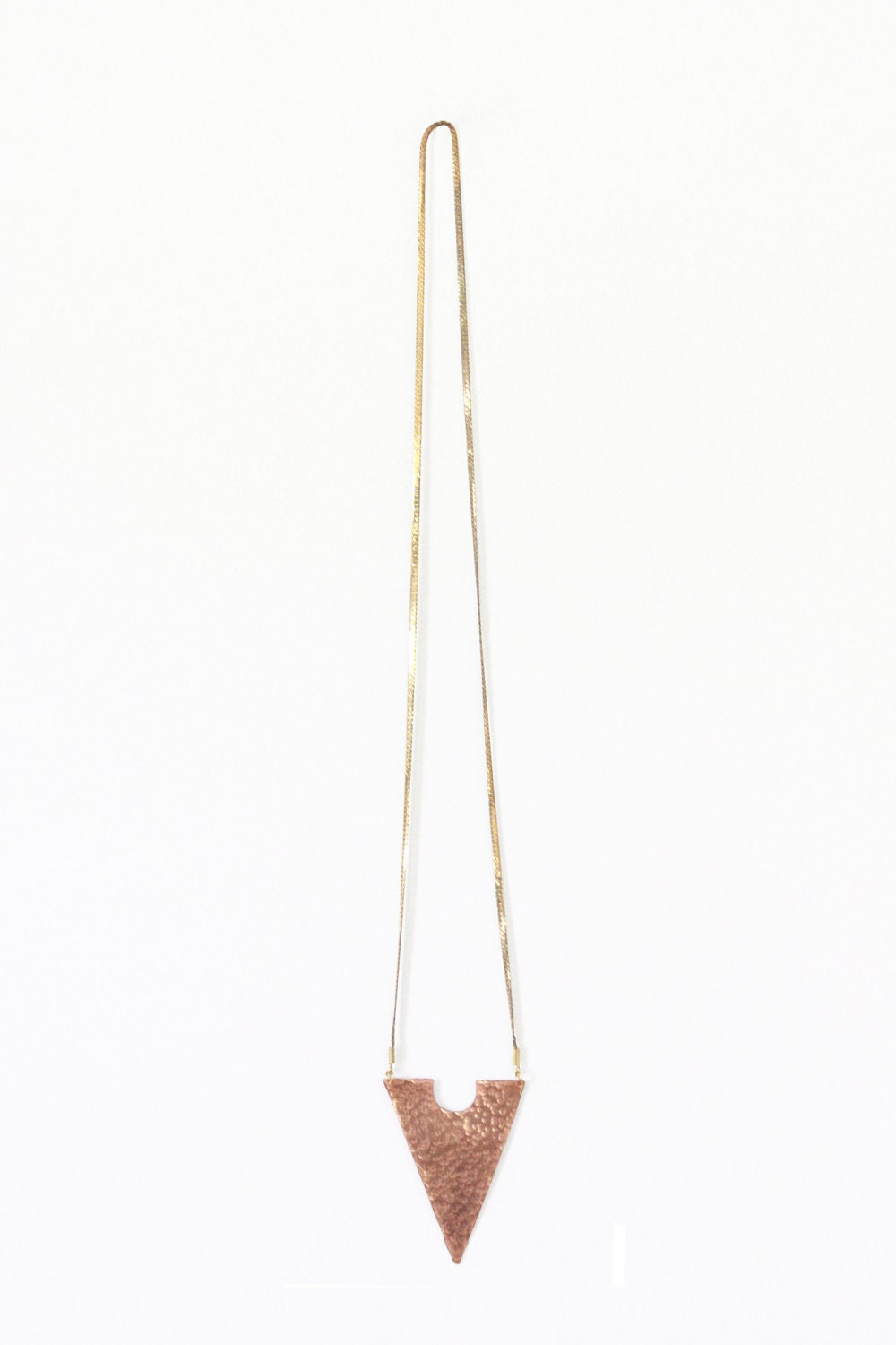 Mini Tipi Hammered Copper Necklace