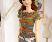 Sixth scale stretchy top for Barbie Fashion Royalty Pullip Momoko 27 cm Obitsu size fashion dolls tiny BJD