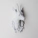 Faux Deer Head - Faux Taxidermy - The Amalia - Small White Resin Deer Head- White Deer Antlers Mounted