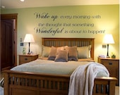 Wake up every morning with the ..., Vinyl Lettering, Wall Art, Vinyl Wall Decals graphic- Wall Decal-Girl Dorm Room Decor-Housewares Decal