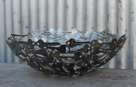 Extra Large key bowl 34 cm, Key bowl, Metal sculpture ornament, Made to order