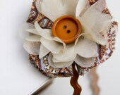 Vintage Flower, Vintage Inspired, Vintage Headband, Paisley Headband, Headband, Romantic Headband, Hair Flowers