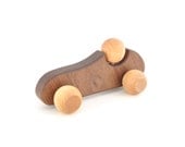 Organic Wooden Toy Car - Wooden Toy for Babies, Toddlers, and Preschoolers - Montessori Inspired Toys