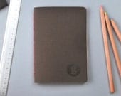 Brown Pocket Notebook - Handmade and Letterpressed printed
