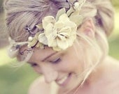 Woodland crown, Bridal hair piece, Natural head piece - QUEEN of the WOODS