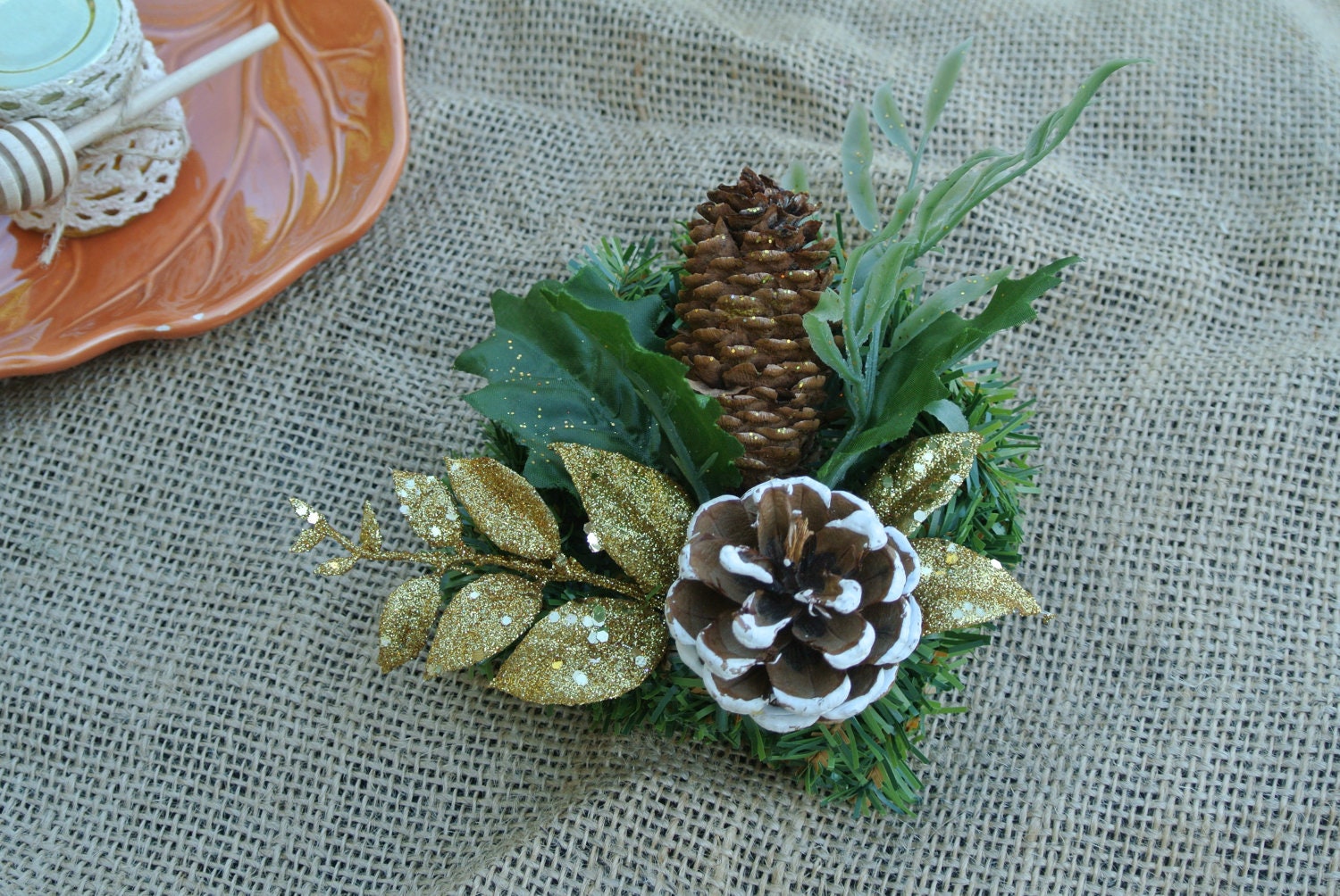 Homemade Holiday Table Decorations, Holiday Party Decor, Table Top Decor