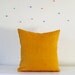 Yellow pillow cover - throw pillows - mustard linen cushion case - throws - sham - 20x20