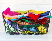 100% Wool Felt Scraps - 3 Ounces of Multi Color Wool Felt Scrap Pieces - Remnants Grab Bag 3 Onces