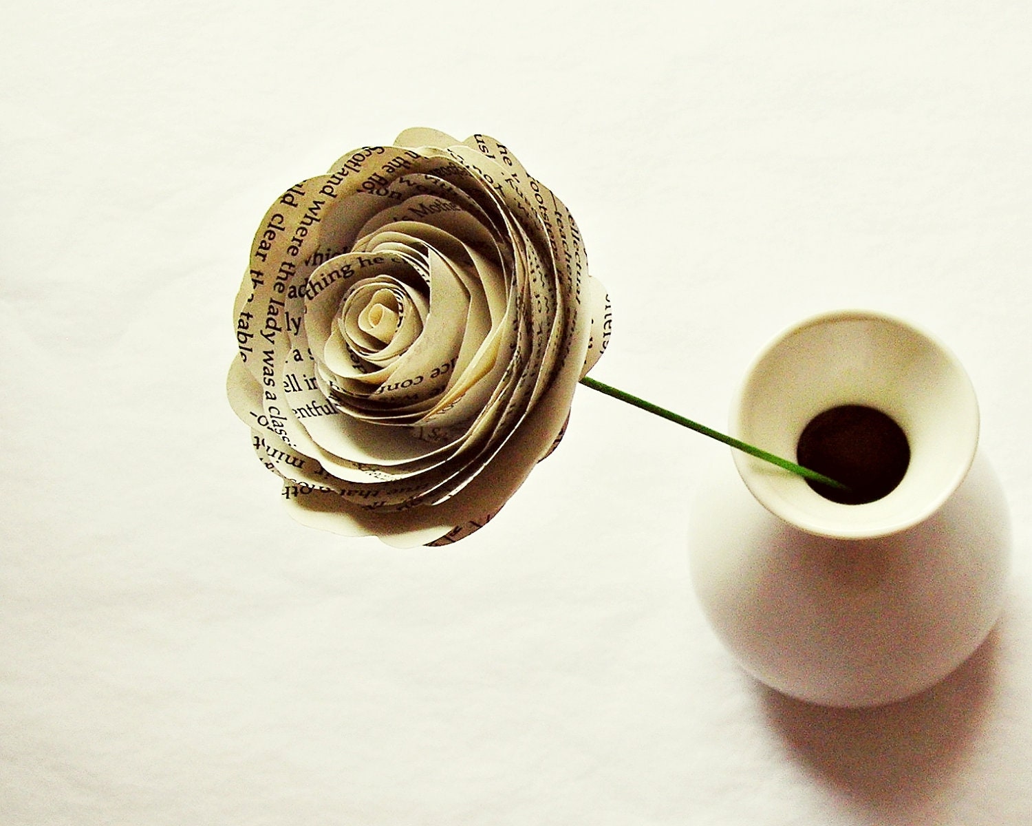 Paper Flowers // Book Page Paper Roses // Vintage Wedding