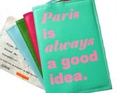 Mia Audrey Hepburn Leather Passport Holder, Passport Cover, Leather Passport Cover, Passport Wallet,  Travel Wallet, Passport Case- Paris