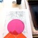 Screenprint - Sun Mountains Print Geometric Nature art print poster - limited edition hand silkscreen printed
