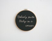 Hand Embroidery Hoop - Johnny Castle