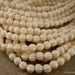 Czech Glass Beads - 5mm Melon Beads Opaque Champagne Luster 50