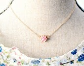 NEW Mini Rose Necklace- 14K Gold Filled