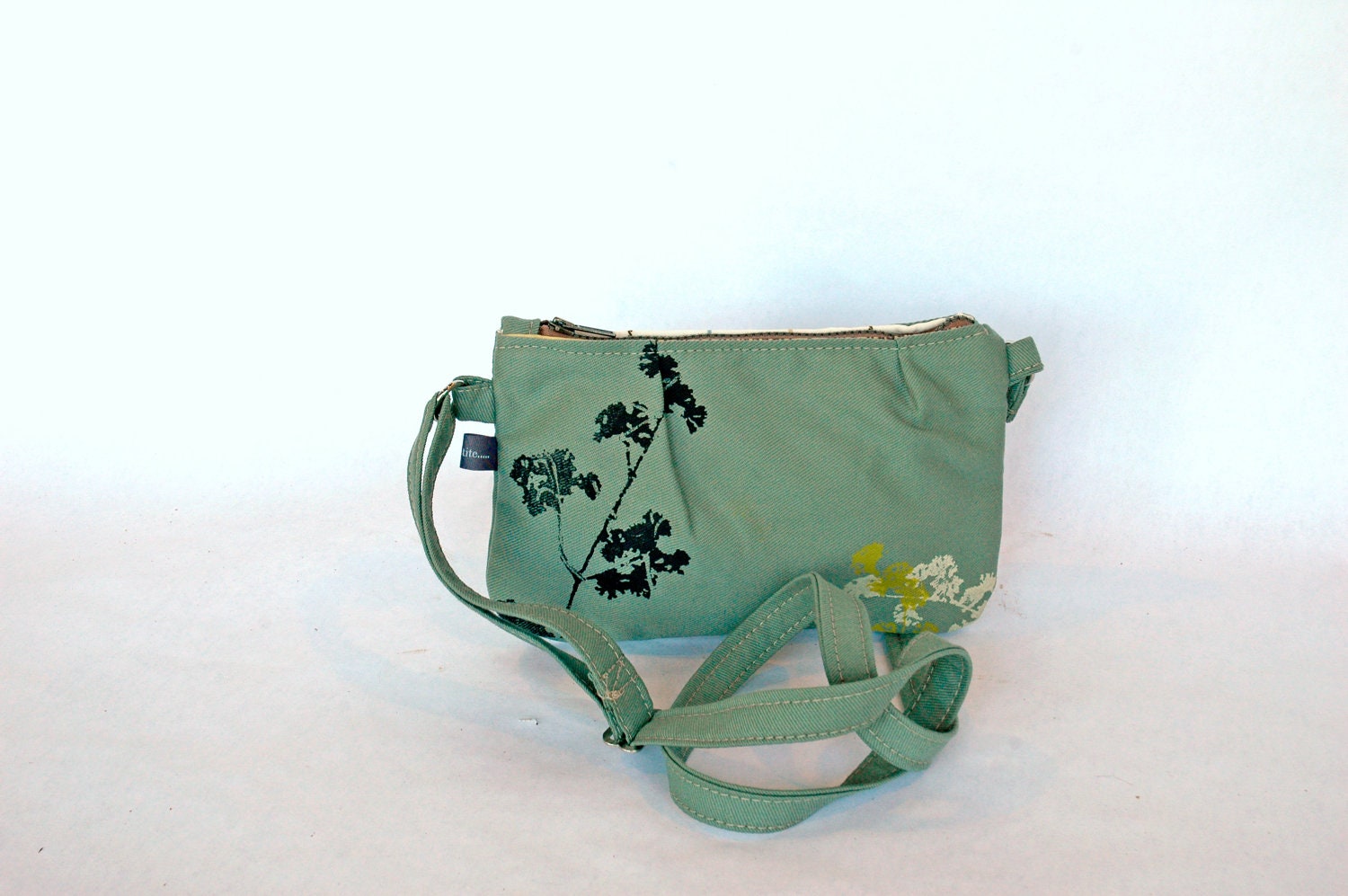 SALE Pattie-small crossbody bag teal in Wildwood print