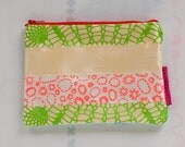 Luxe Ribbon Striped Zipper Pouch