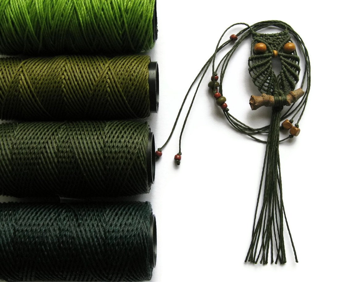 Xanadu Macrame Owl Necklace