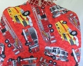 Red Fireman Heros Baby Toddler bib