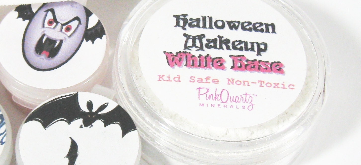 Stage and Halloween Makeup White Base Plus One Color Safe for Kids Pink Quartz Minerals