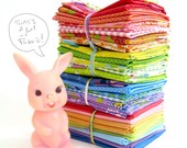 Picnic Pals ORGANIC and Everyday Organic Solids entire Fat Quarter Bundle collection by Alyssa Thomas for Clothworks