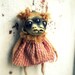 Weird Strange Baby OOAK Art Doll Halloween Ornament