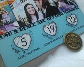 Custom Order for Amy - Lucky in Love Photo Save the Dates with Heart Scratch Off and Envelope