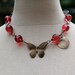 hope . a so i fly butterfly necklace