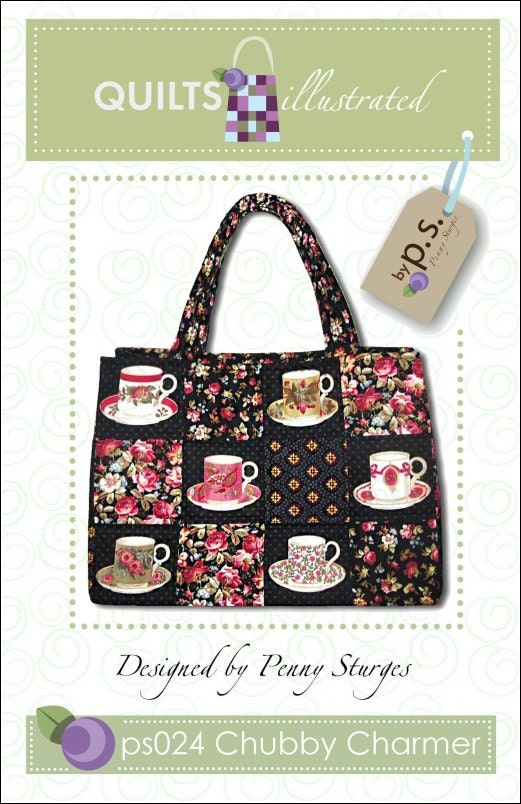 Tote Bag Pattern, Chubby CharmerTote by Quilts Illustrated-Free US Shipping