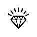 Brilliant Sparkling Diamond Jewel Stone  Rubber Stamp Bling
