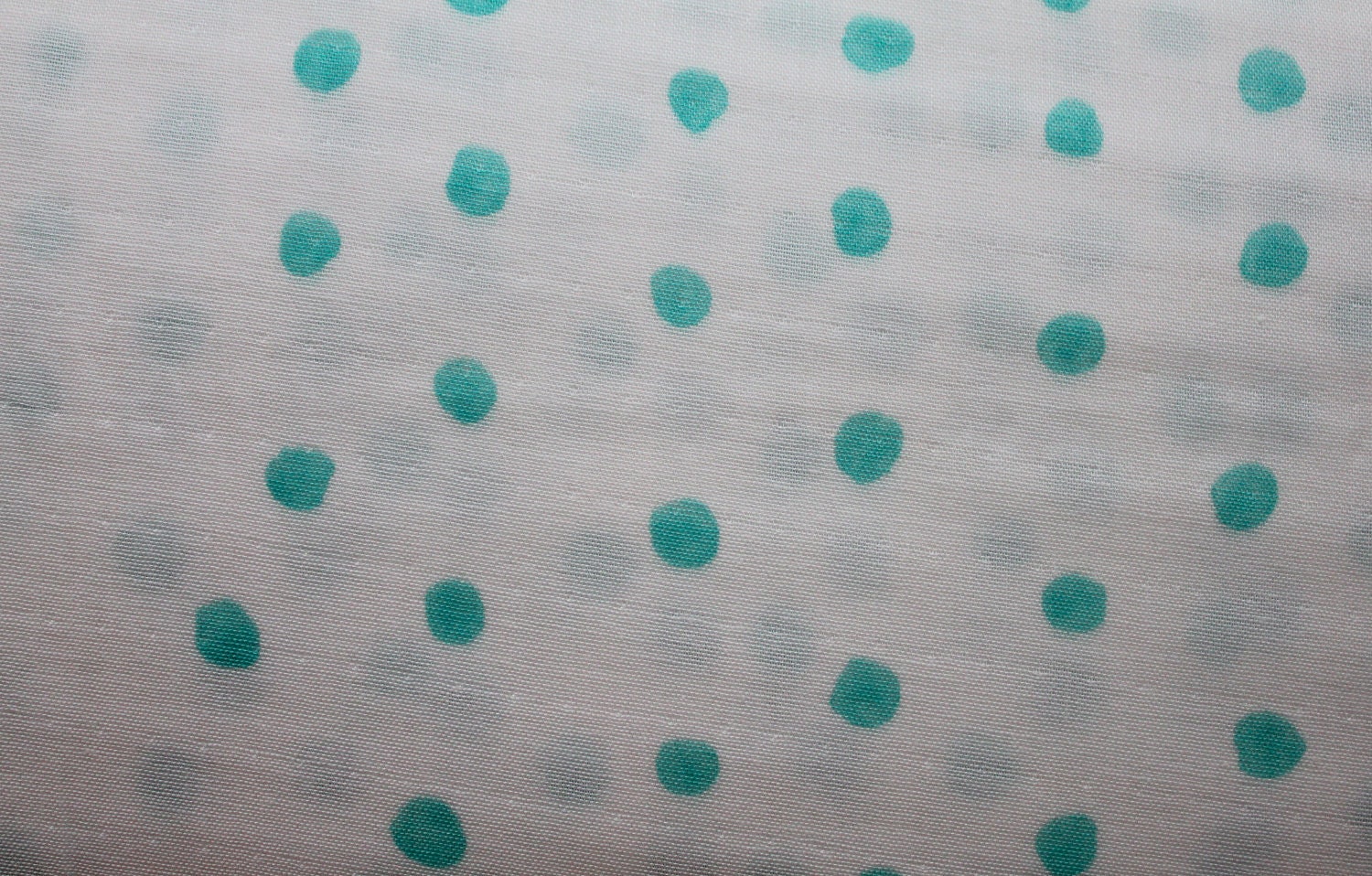 Nani Iro Japanese Fabric Pocho - aqua on white
