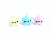 Star Studs - Kawaii Cute Jewelry - Handmade Polymer Clay Earrings