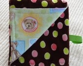 Baby/Toddler Lovey Cuddle Blanket Flannel and Minky