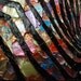 Original Zebra Painting Large abstract contemporary metallic multicolor black palette knife impasto fine art by Susanna 36x24