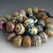 Naos Glass - One of Each Bead Pair Mega Set - Artisan Glass Beads Handmade Lampwork Beads SRA Made To Order - 22k Gold Lilac Teal Mustard