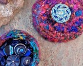 Silk Meditation Art Box - Blue Fire - Ethereal Mandala