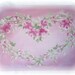 RESERVED for Carrie Lea 2 Candles/Canvas Board HEART Wreath of Roses