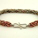 Niobium Beyond Basic Byzantine Chainmaille Bracelet - Muted Grand Style and Hypo Allergenic