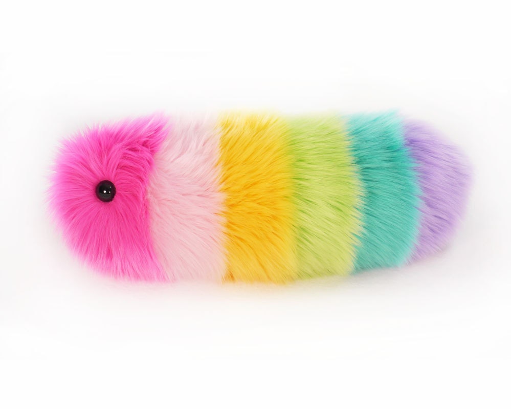 giant rainbow caterpillar plush