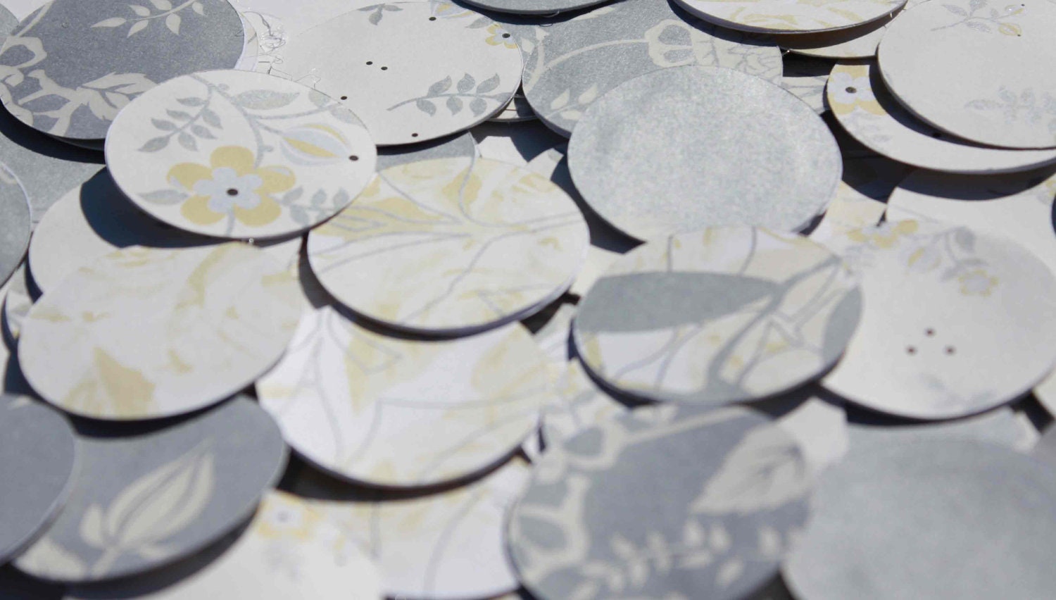 Paper garland - silver circle garland Il_570xn