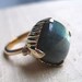 The Amphora Ring- Labradorite and Bronze