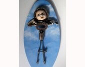 Little Angel ooak found object art doll sculpture mixed media handmade