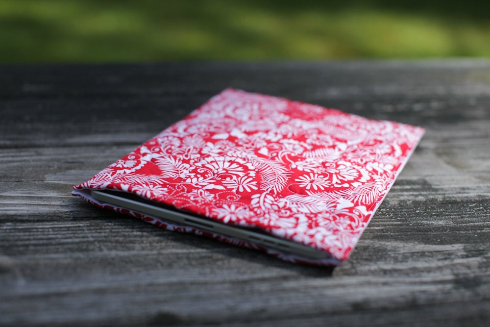 SALE - Ipad cover for the ipad 1 and 2 - red Hawaii