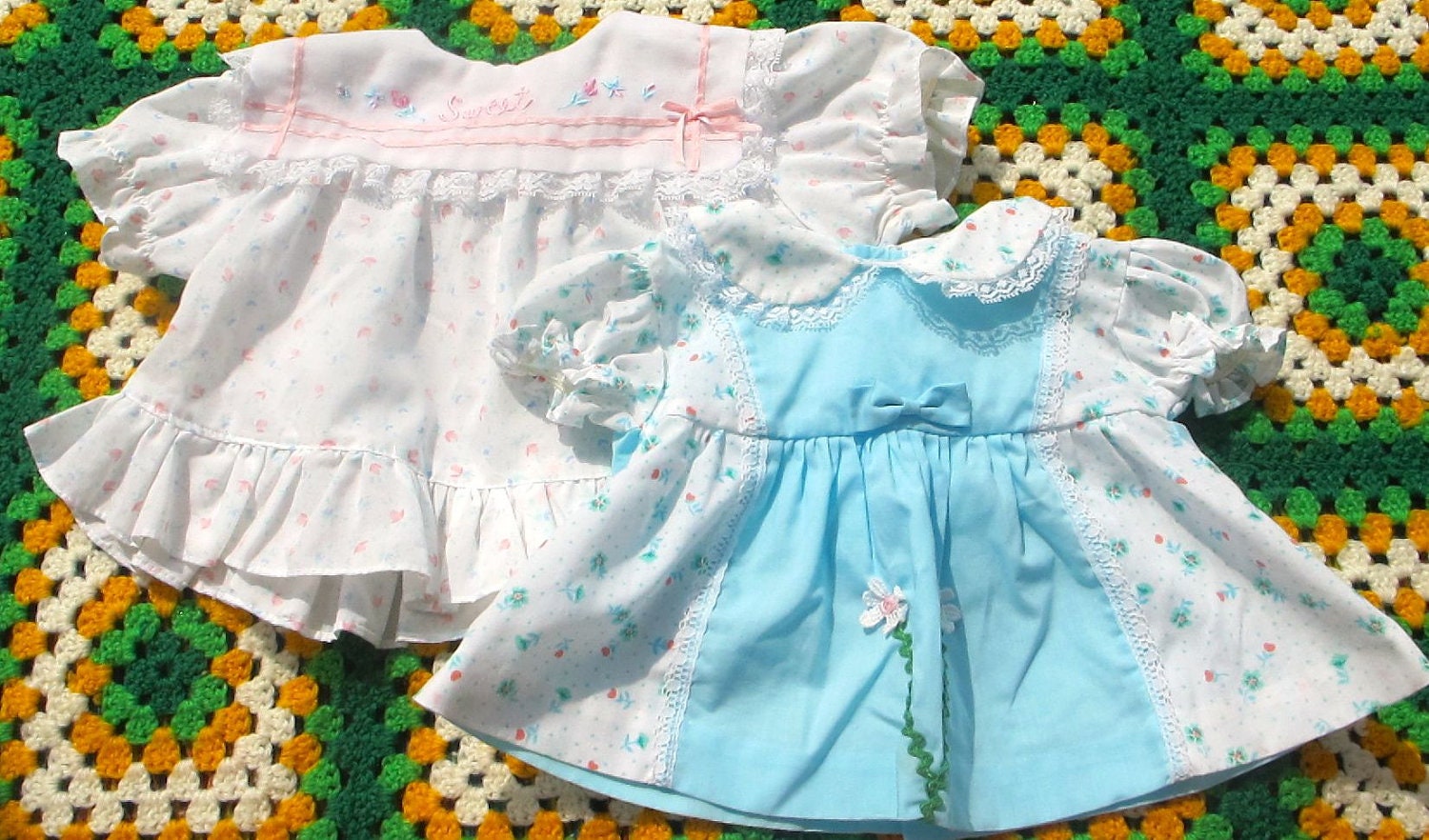 Two Vintage Dresses 0-3 Months