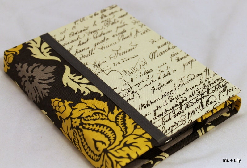 Nook Touch, Nook Color Case - Hardcover Book Style, Joel Dewberry, Michael Miller Fabric, Magnet Close
