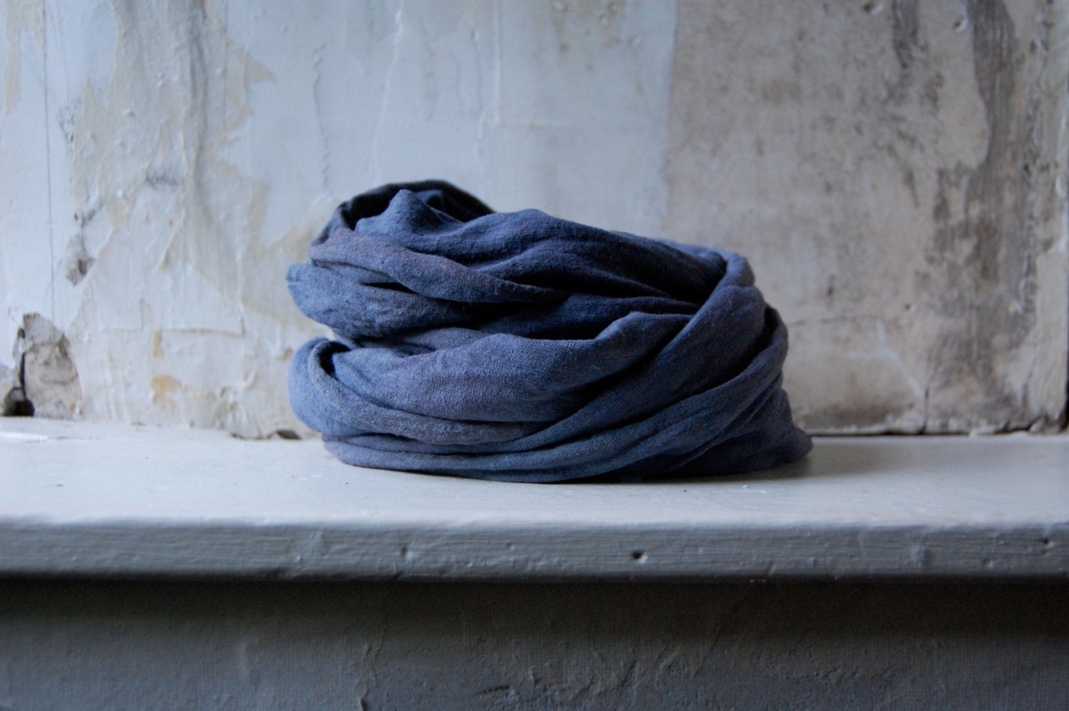 scarf organic cotton hemp jersey cowl infinity naturally hand dyed