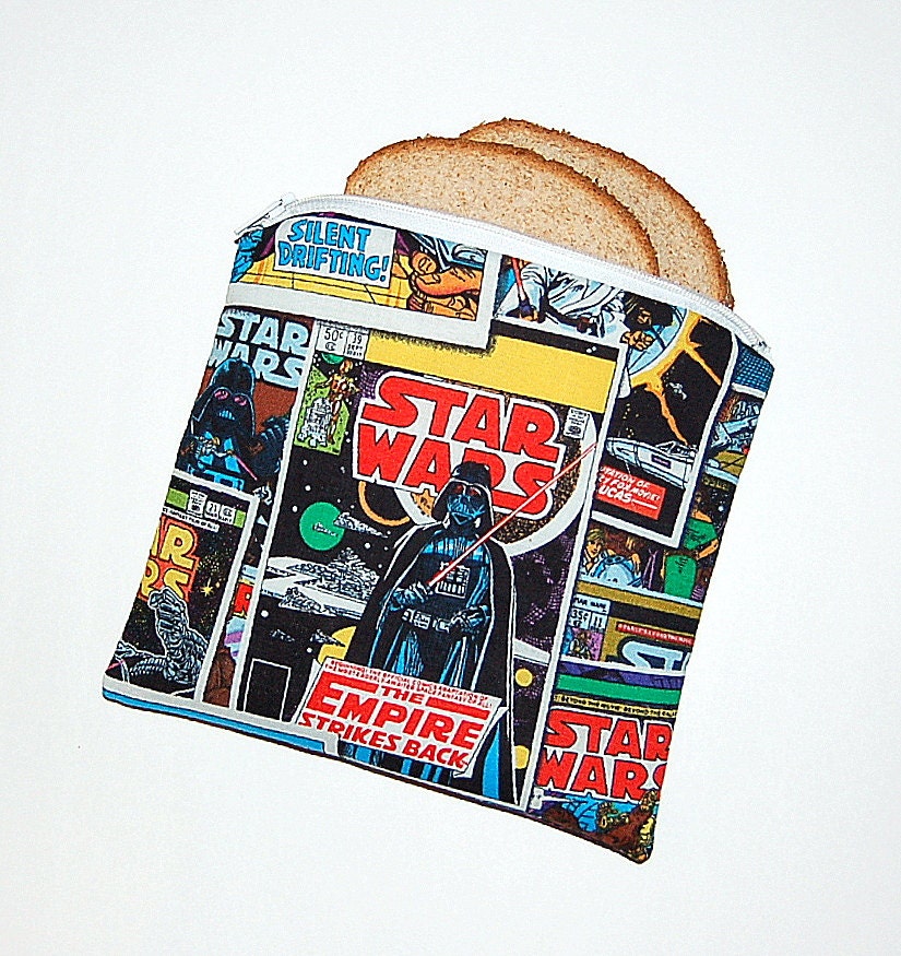 STAR WARS - Eco Friendly Reusable Sandwich Bag with Zipper Closure